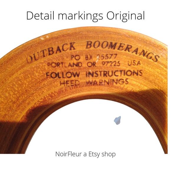 Outback ii Left Handed Boomerang Made by Doug DuFresne Collectable Vintage RARE - Picture 2 of 3